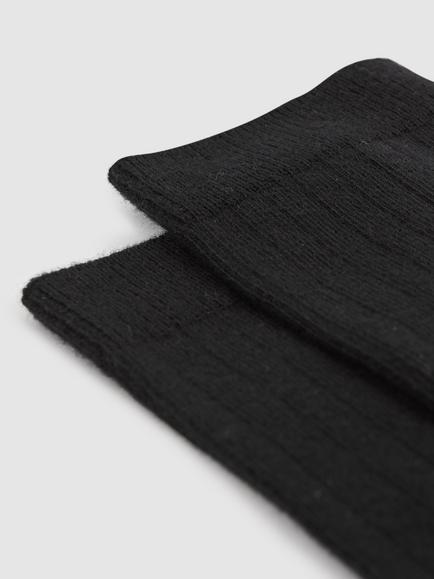 Reiss Felicia Ribbed Socks - view 2, Black