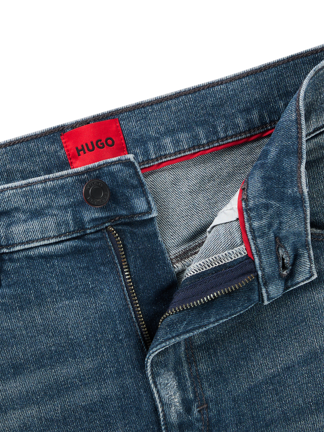 Product image 6 of 6, which shows HUGO Slim Fit Jeans, Medium Blue, 32R