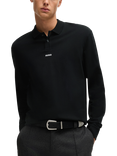 HUGO Cotton Logo Sleeve Polo Shirt