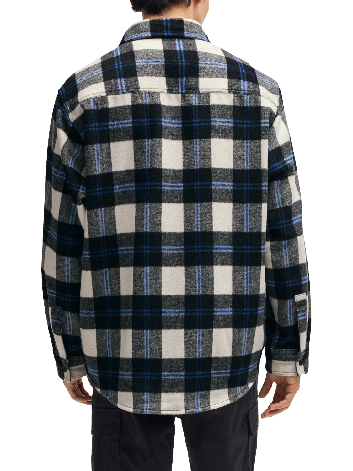 Product image 2 of 6, which shows HUGO BOSS Loose Fit Check Shirt, Multi, L