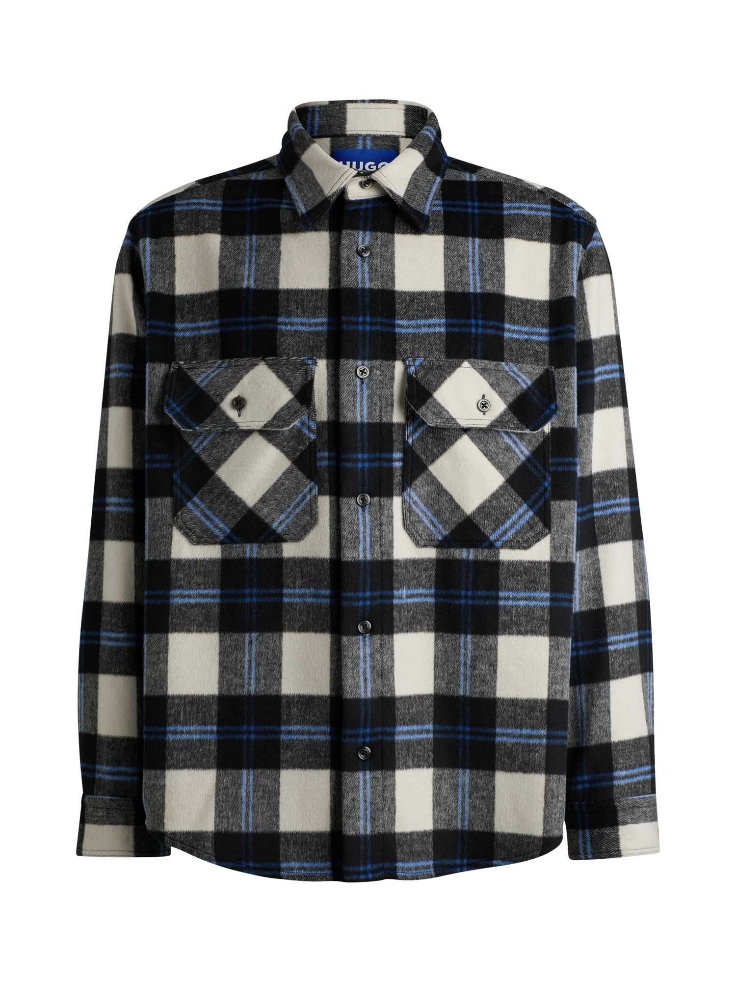 Product image 4 of 6, which shows HUGO BOSS Loose Fit Check Shirt, Multi, L