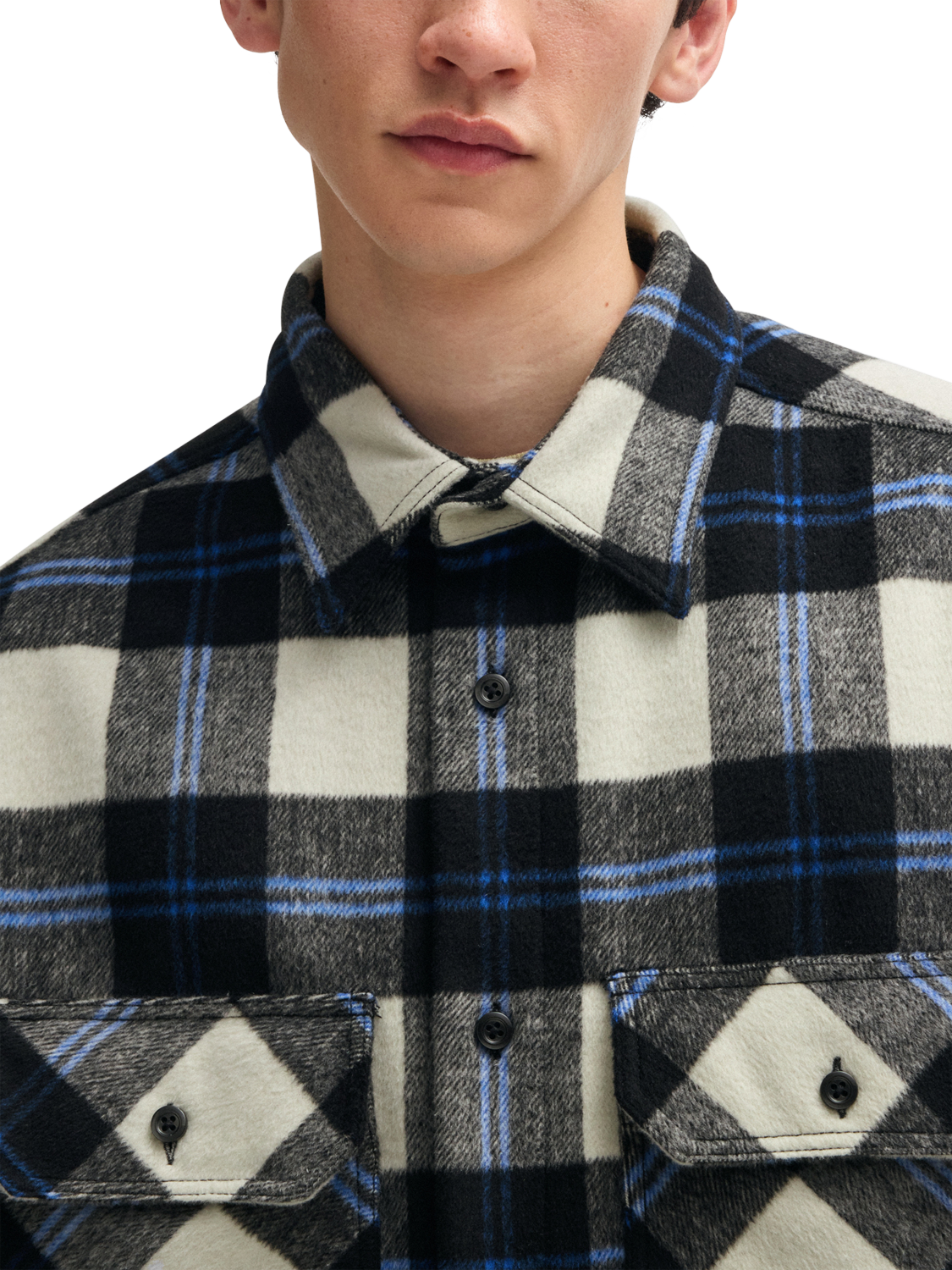 Hugo boss check shirt discount