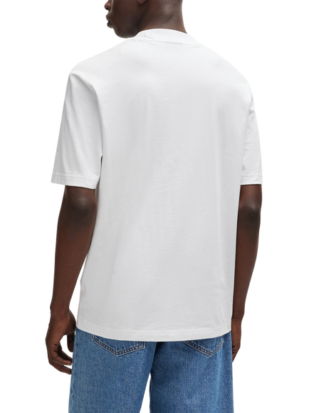 HUGO Cotton Crew Neck T-Shirt, White - view 2, White