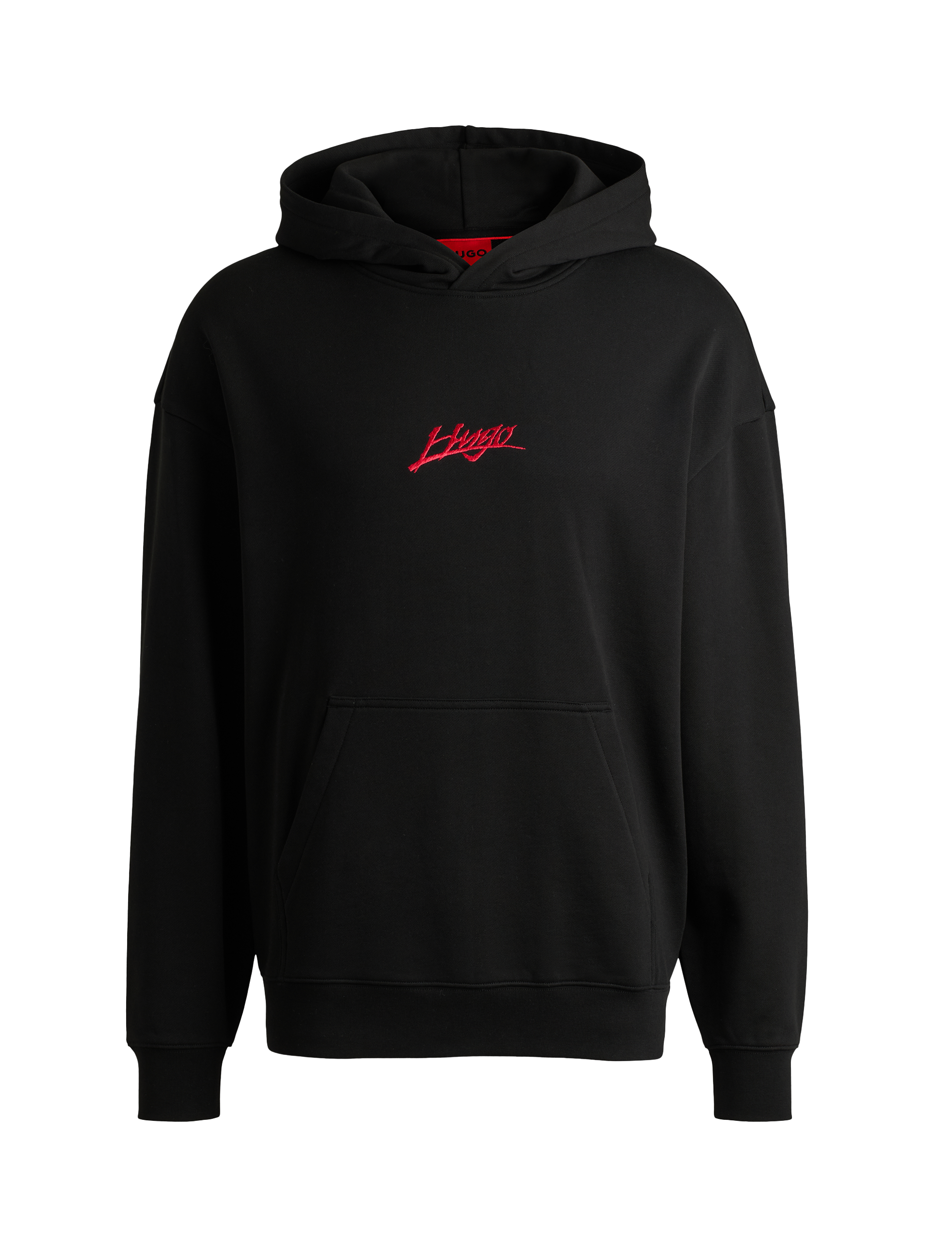 Product image 4 of 5, which shows HUGO Cotton Hoodie, Black, XS