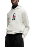 HUGO Cotton Hoodie, Natural