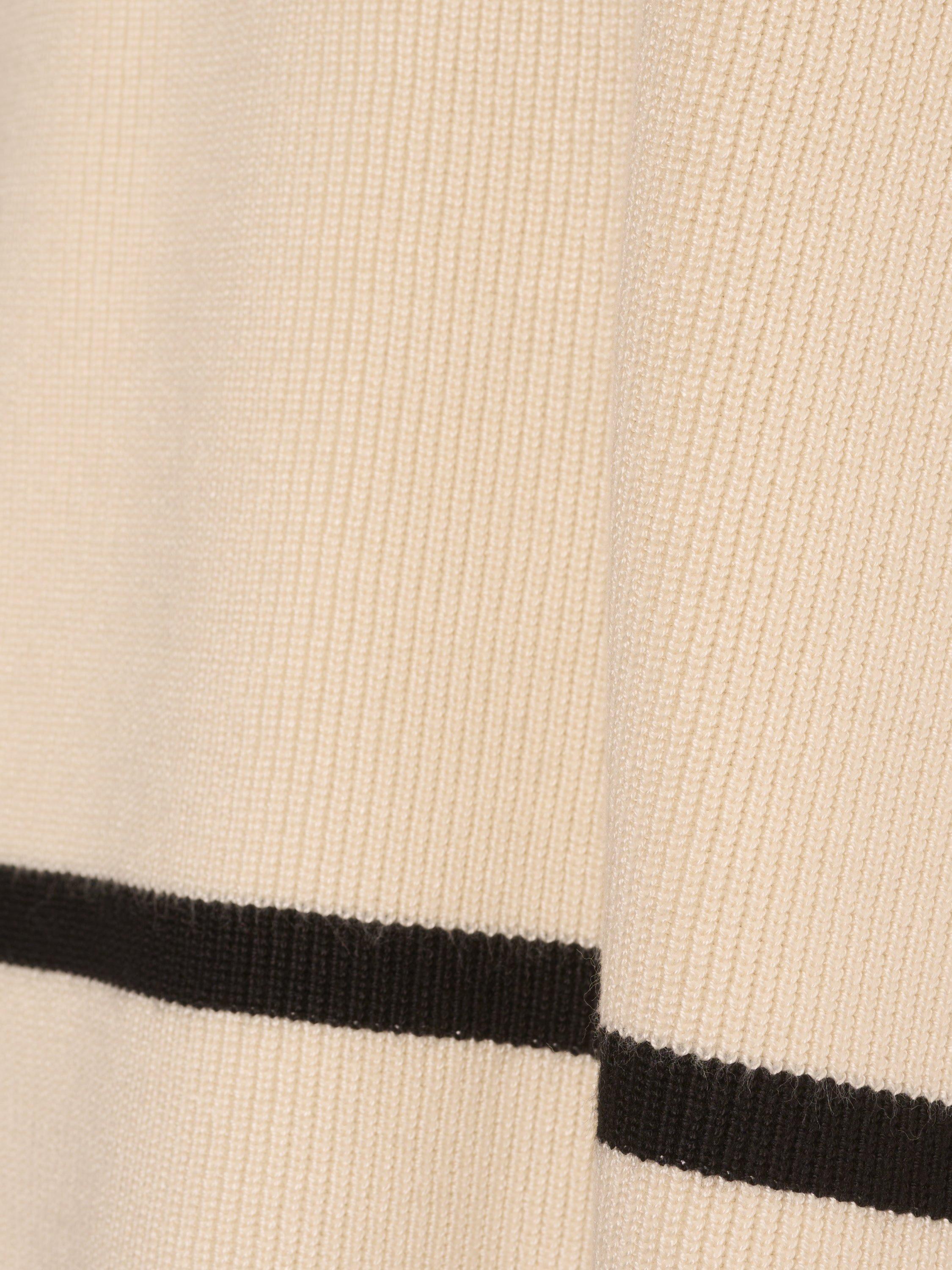 Product image 7 of 7, which shows Adrianna Papell Tipped Drop Shoulder Jumper, Cream/Black, L