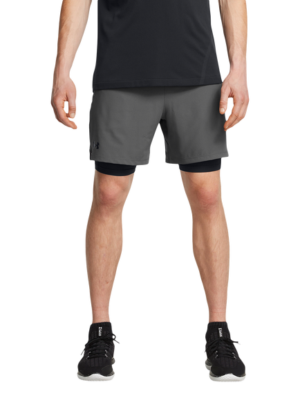 Under Armour Vanish 2-in-1 Shorts, Castle/Black, Castle/Black
