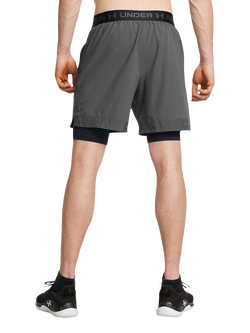 Under Armour Vanish 2-in-1 Shorts, Castle/Black - view 2, Castle/Black