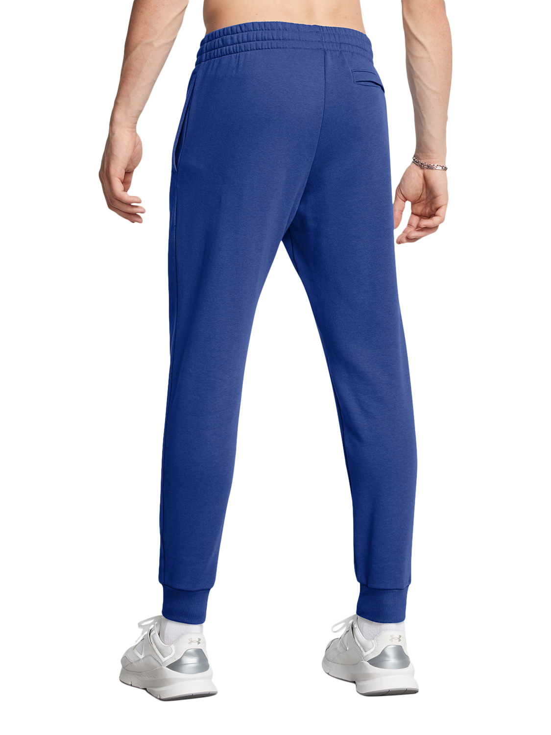 Under Armour Men's Rival Fleece Joggers, Blue/White, S