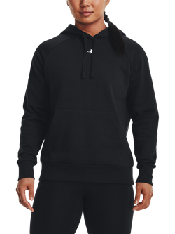 Under Armour Women's Rival Fleece Hoodie, Black, Black