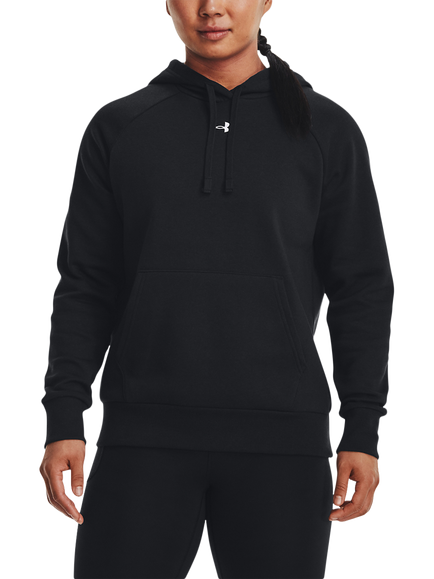 Under Armour Women's Rival Fleece Hoodie, Black, Black