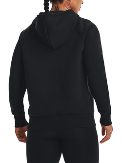 Under Armour Women's Rival Fleece Hoodie, Black - view 2, Black