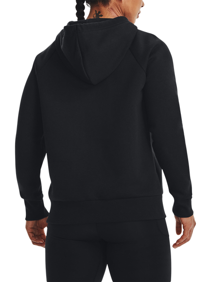 Under Armour Women's Rival Fleece Hoodie, Black - view 2, Black