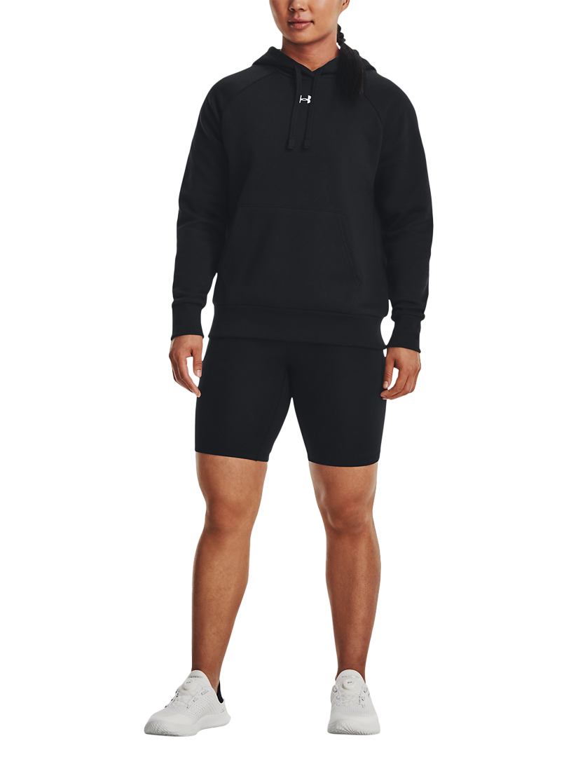 Product image 4 of 4, which shows Under Armour Women's Rival Fleece Hoodie, Black, XS