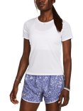 Under Armour Streaker Sports Top, White / Reflective