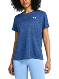 Under Armour Tech Tex Short Sleeve Top, Blue/White