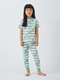 Paw Patrol Kids' Striped Pyjamas, Blue/White - view 2, Blue/White