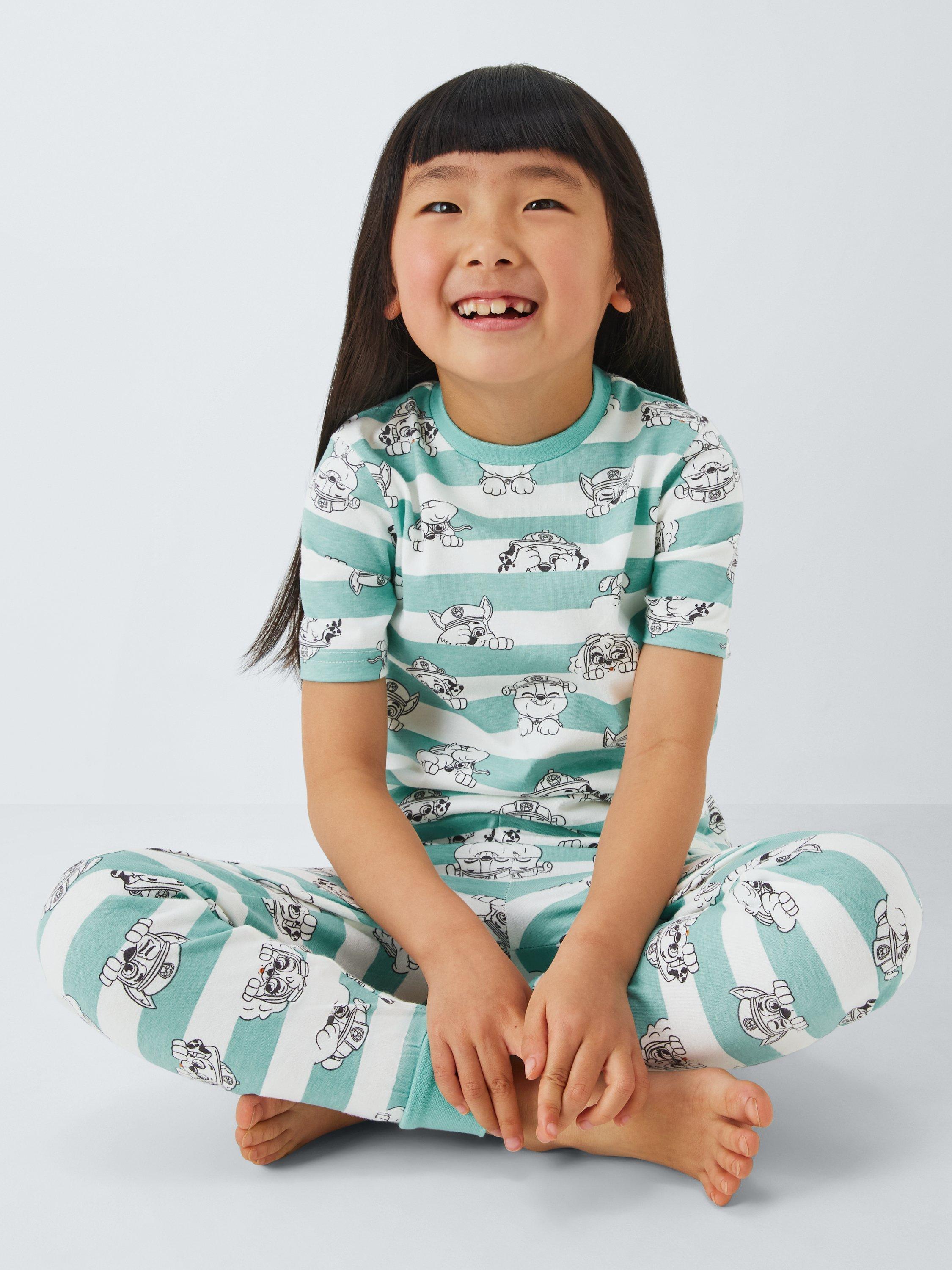 Product image 4 of 7, which shows Paw Patrol Kids' Striped Pyjamas, Blue/White, 2-3 years