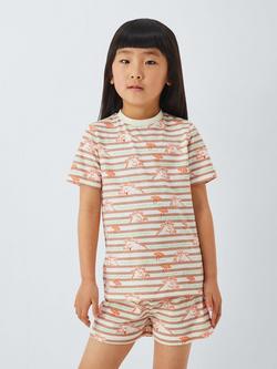 The Gruffalo Kids' Cotton T-Shirt & Shorts Set, Cream Orange, Cream Orange