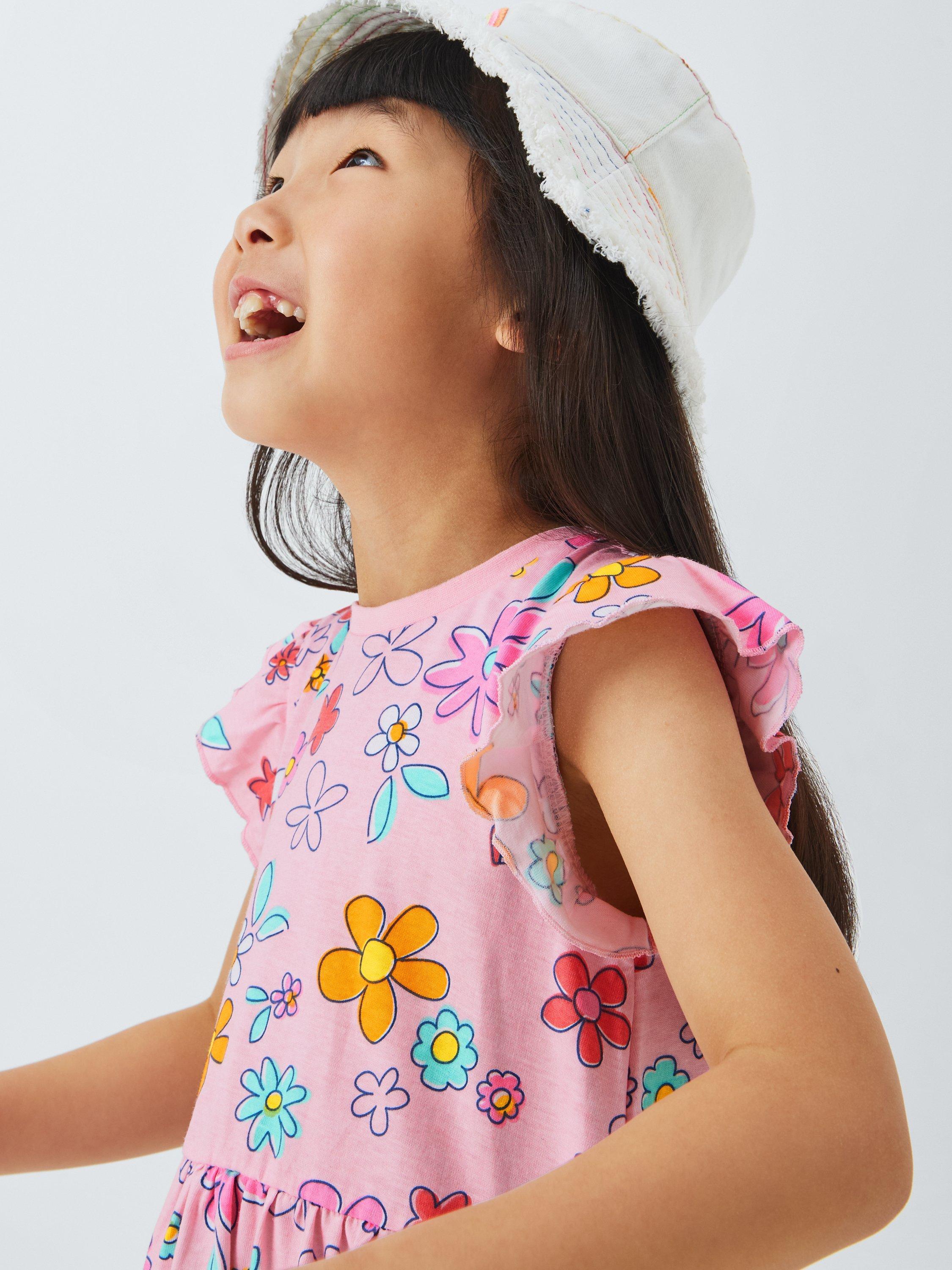 Product image 5 of 7, which shows Peppa Pig Kids' Cotton Floral Print Dress, Pink, 1-2 years