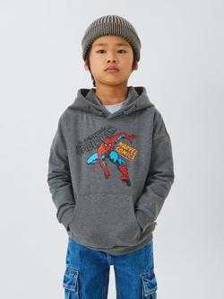 Brand Threads Spider-Man Kids' Hoodie, Grey, Grey