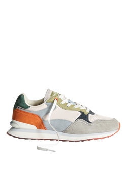 HOFF Kingston Suede Colour Block Trainers, Beige/Multi, Beige/Multi