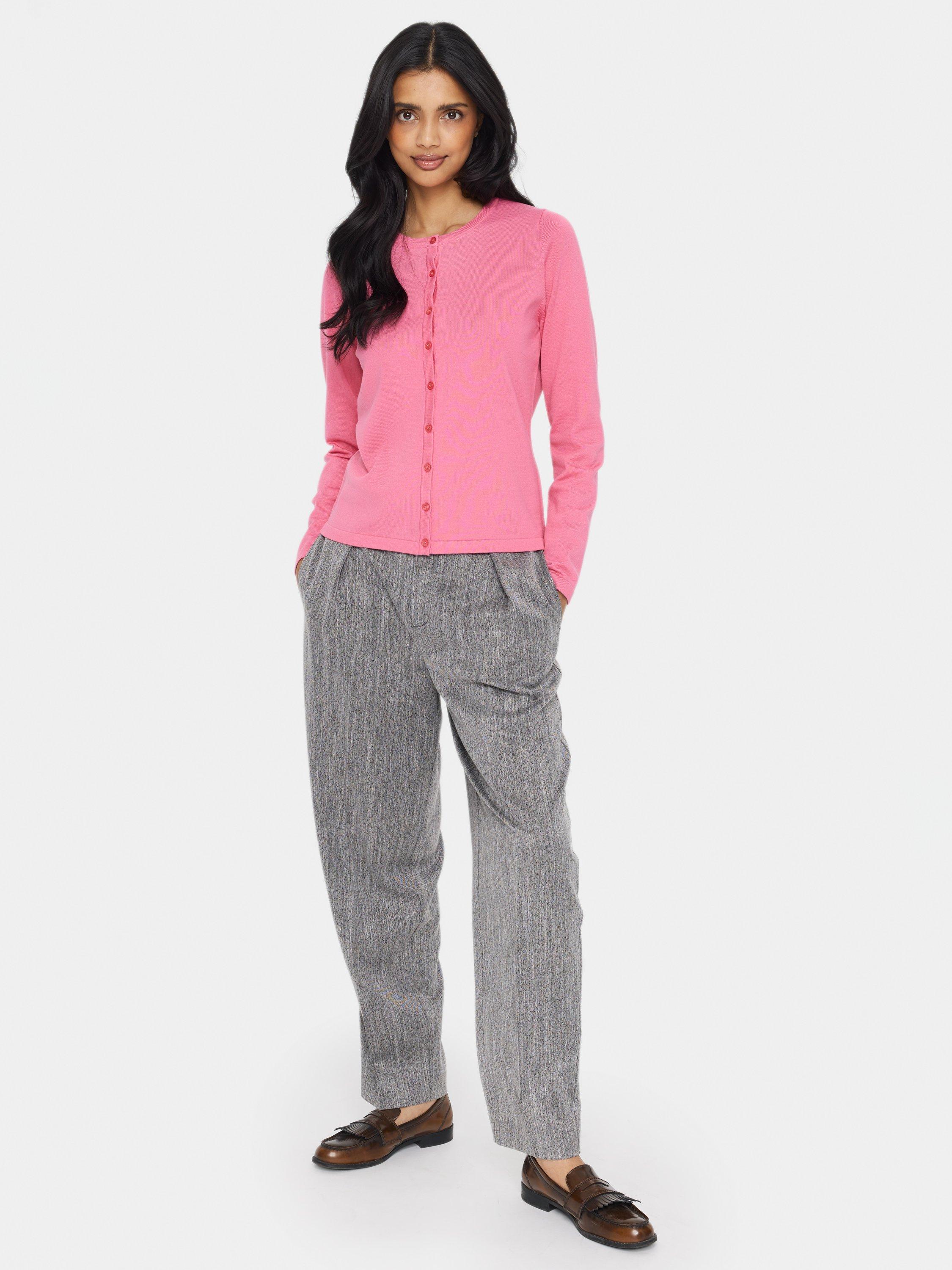 Product image 3 of 5, which shows Saint Tropez Mila Slim Fit Cardigan, Chateau Rose, L