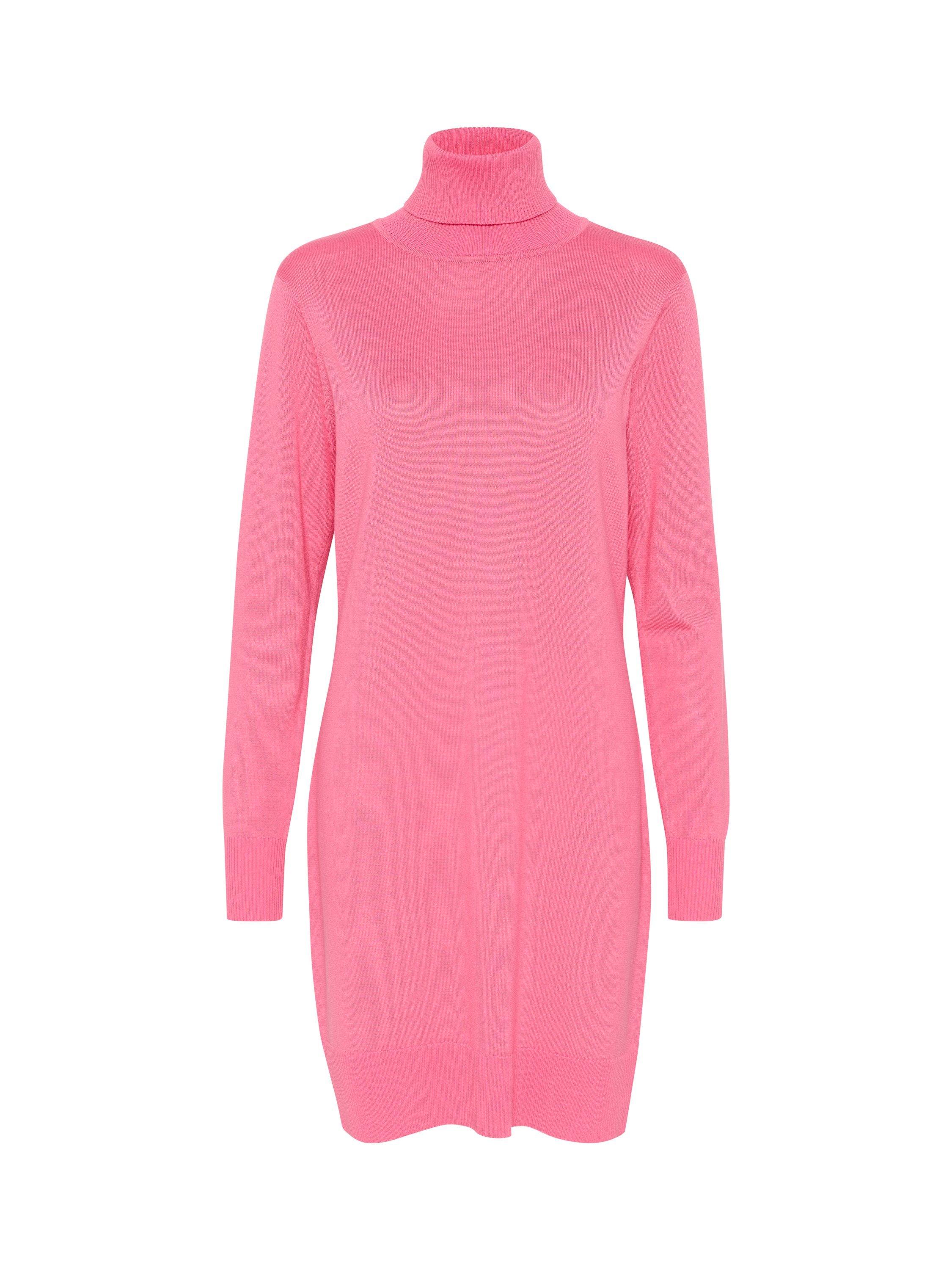 Product image 1 of 2, which shows Saint Tropez Mila Roll Neck Jumper Dress, Chateau Rose, XS