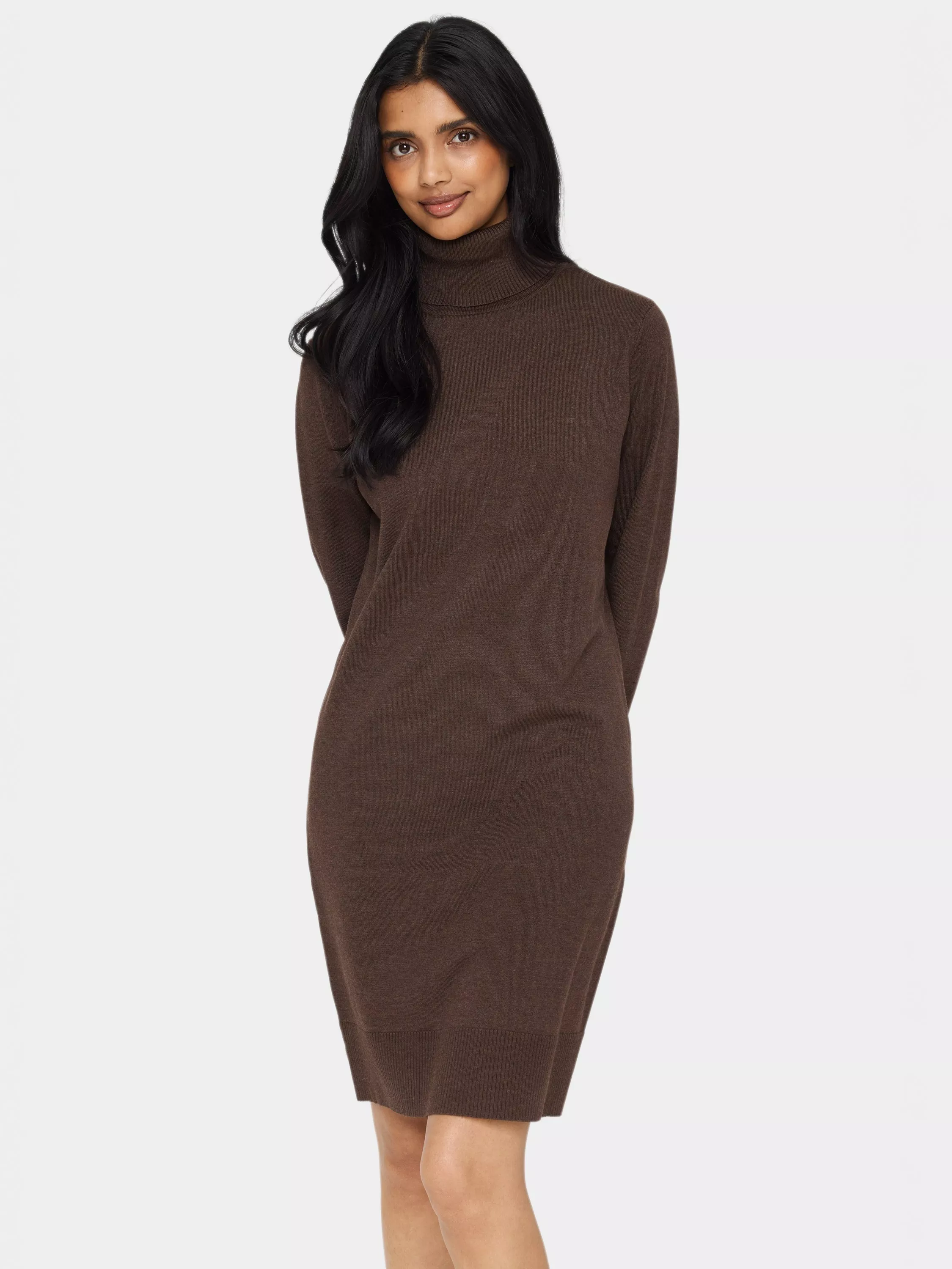 Brown jumper dresses online