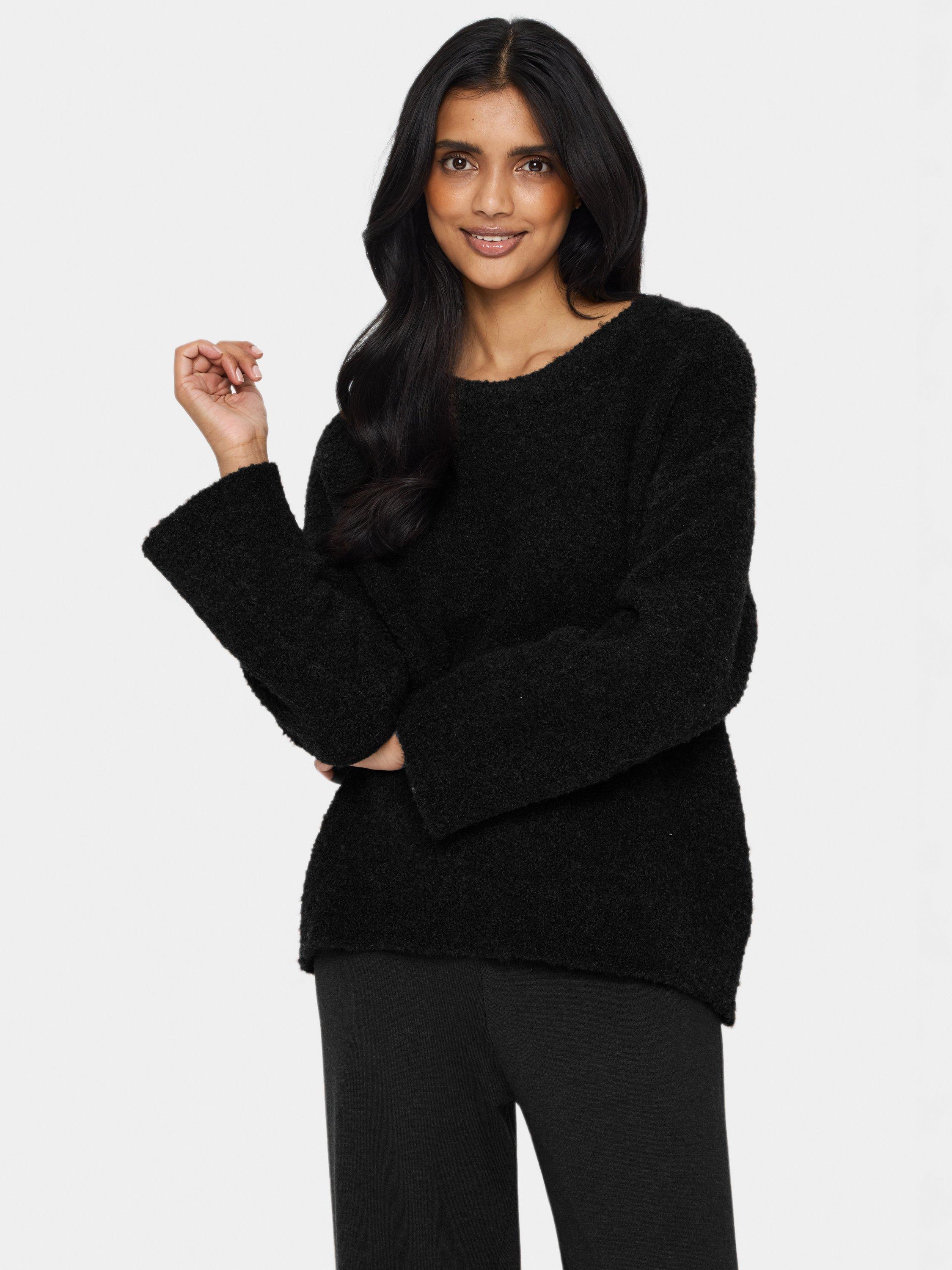 Saint Tropez Gela Oversized Sleeve Wool Blend Jumper