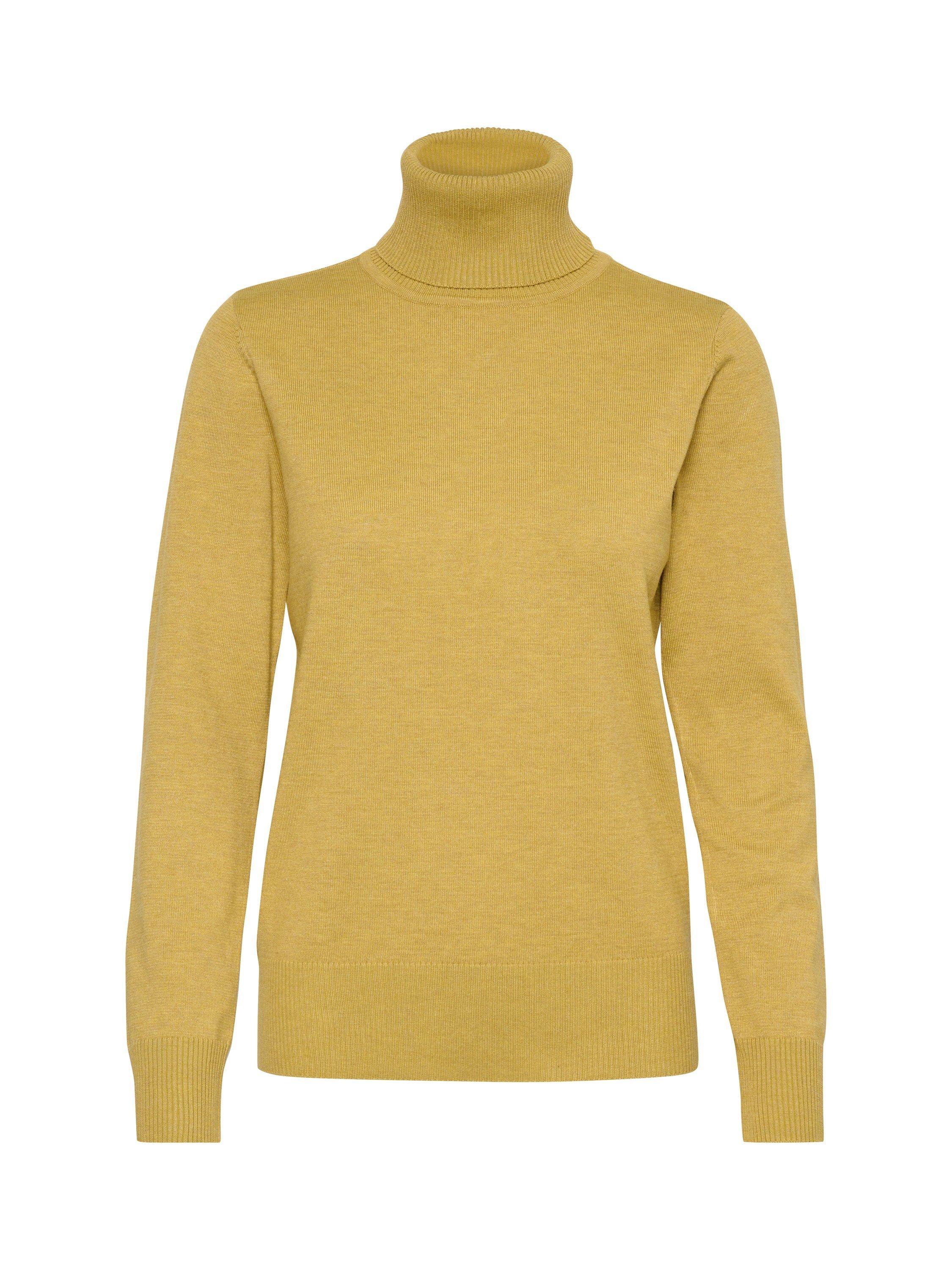 Product image 1 of 2, which shows Saint Tropez Mila Roll Neck Jumper, Burnished Gold, XS