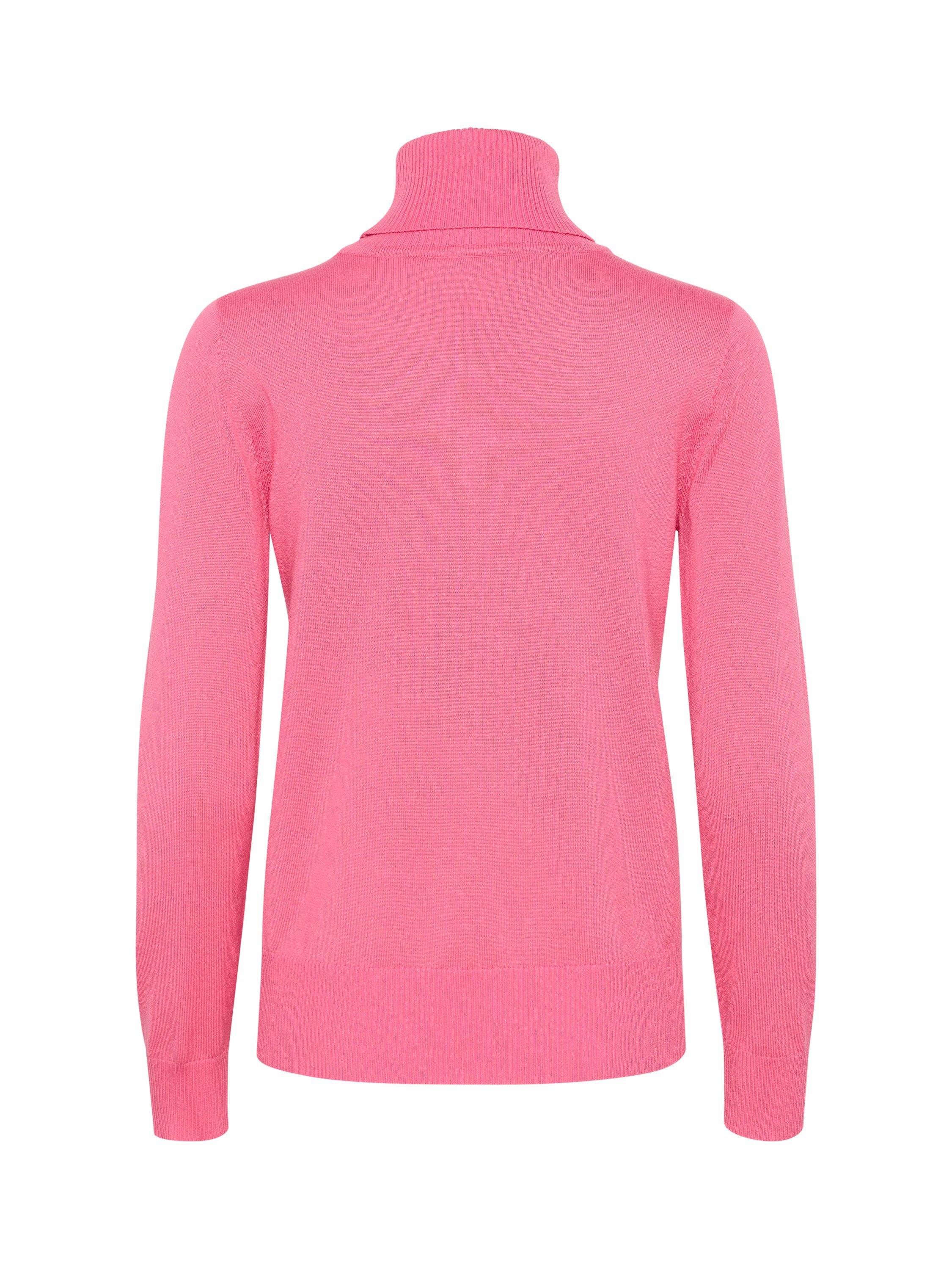 Product image 2 of 2, which shows Saint Tropez Mila Roll Neck Jumper, Chateau Rose, XS