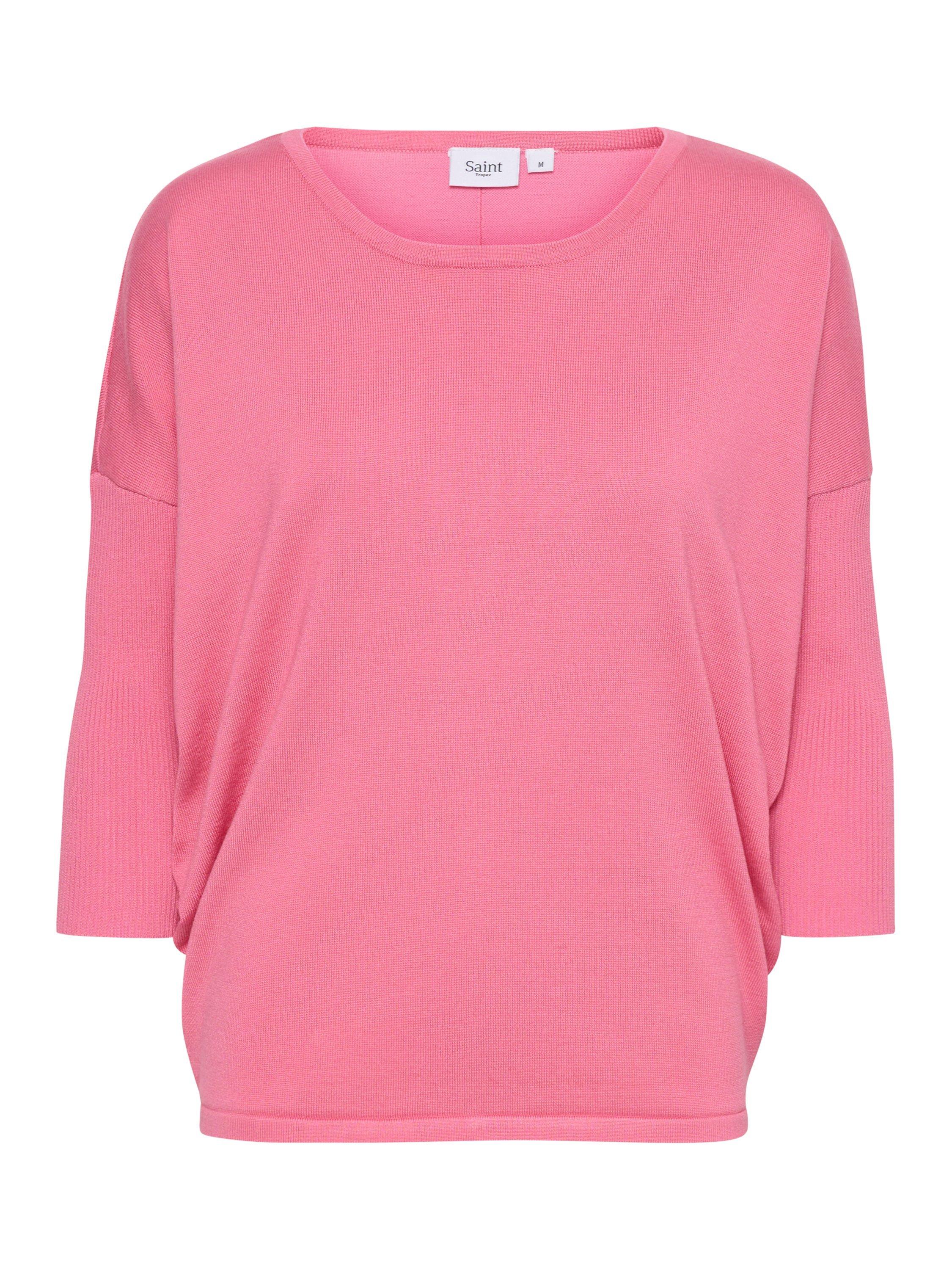 Product image 4 of 5, which shows Saint Tropez Mila 3/4 Sleeve Jumper, Rose, S