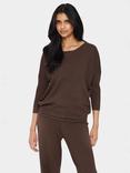 Saint Tropez Mila 3/4 Sleeve Jumper, Dark Oak