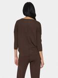 Saint Tropez Mila 3/4 Sleeve Jumper, Dark Oak