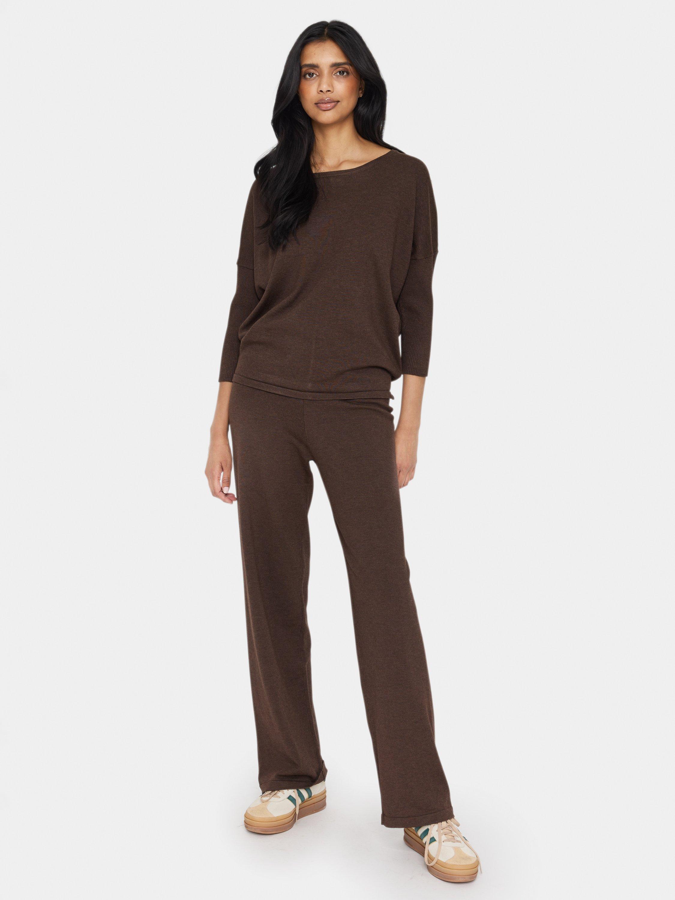 Product image 3 of 5, which shows Saint Tropez Mila 3/4 Sleeve Jumper, Oak, S