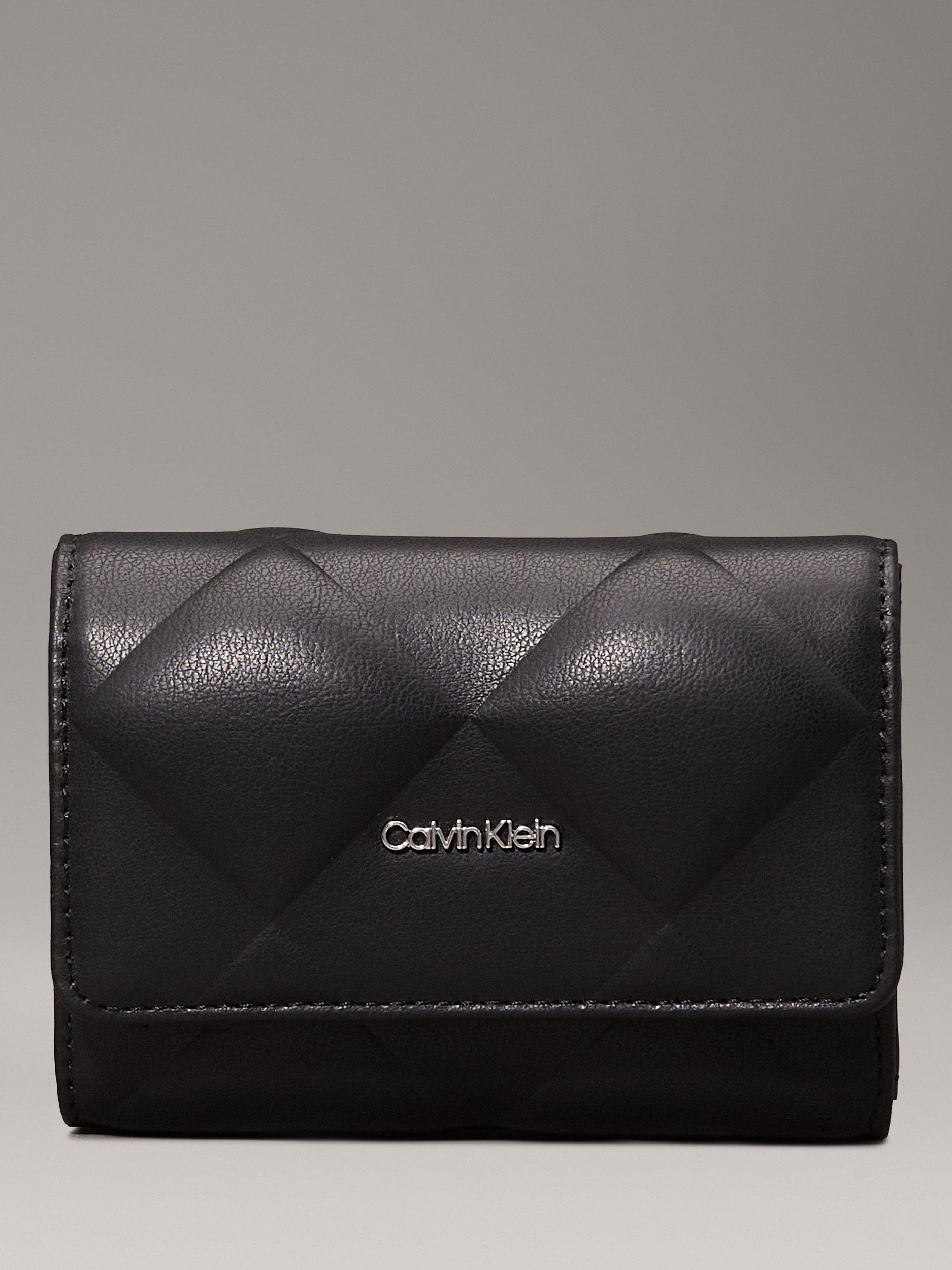 Calvin Klein Diamond Quilted Wallet, Ck Black