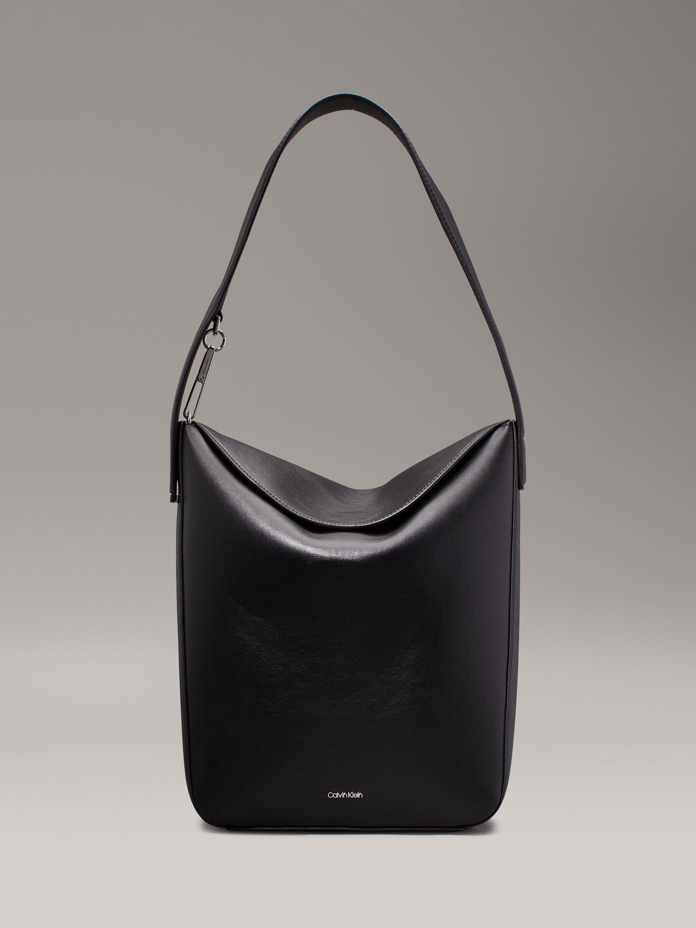 Calvin Klein Soft Sculpt Bucket Bag Ck Black