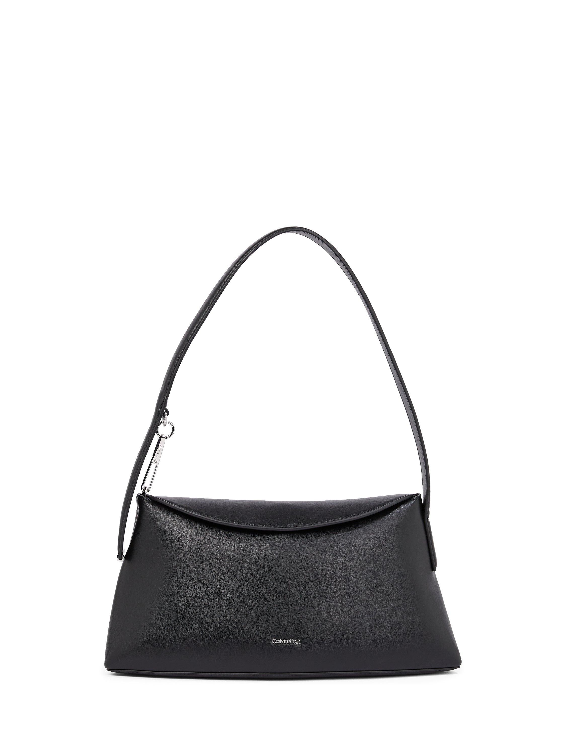 Retailer Calvin Klein Black Soft Pebbled Leather Satchel