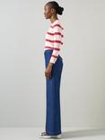 L.K.Bennett Ashley Stripe Wool Cashmere Knit Top