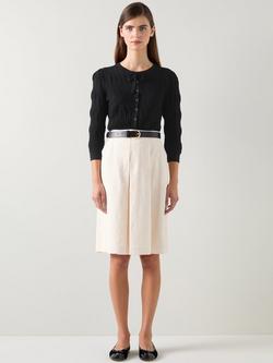 L.K.Bennett Freida Knitted Top, Black, Black