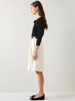 L.K.Bennett Freida Knitted Top, Black - view 2, Black