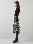 L.K.Bennett Winona Floral Asymmetric Skirt