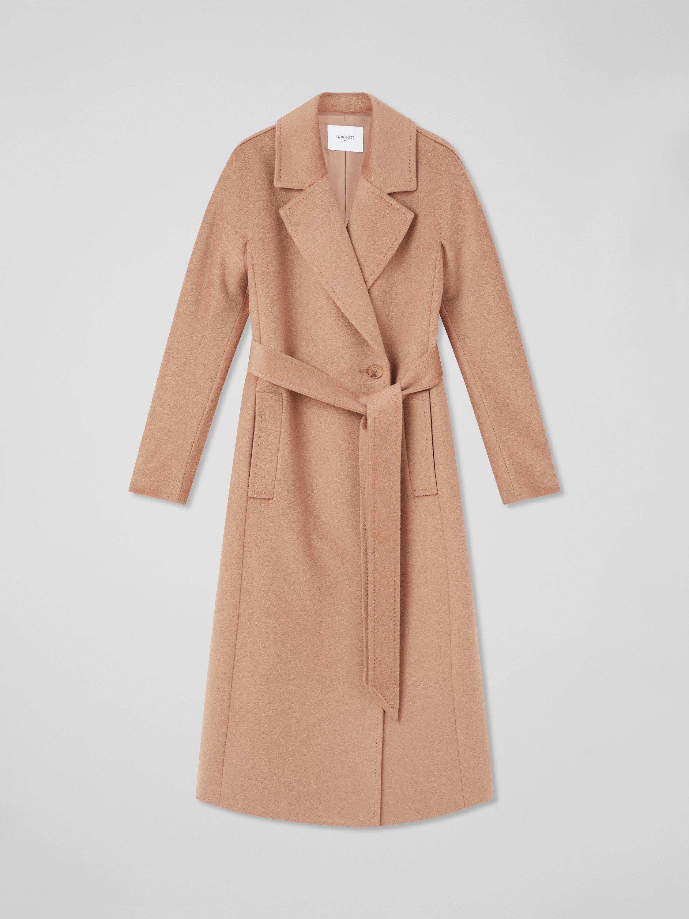 L.K.Bennett Frances Wool Coat Camel