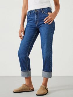 HUSH Agnes Straight Cut Jeans, Mid Blue Authentic