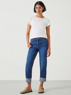 HUSH Agnes Straight Cut Jeans - view 2, Mid Blue Authentic