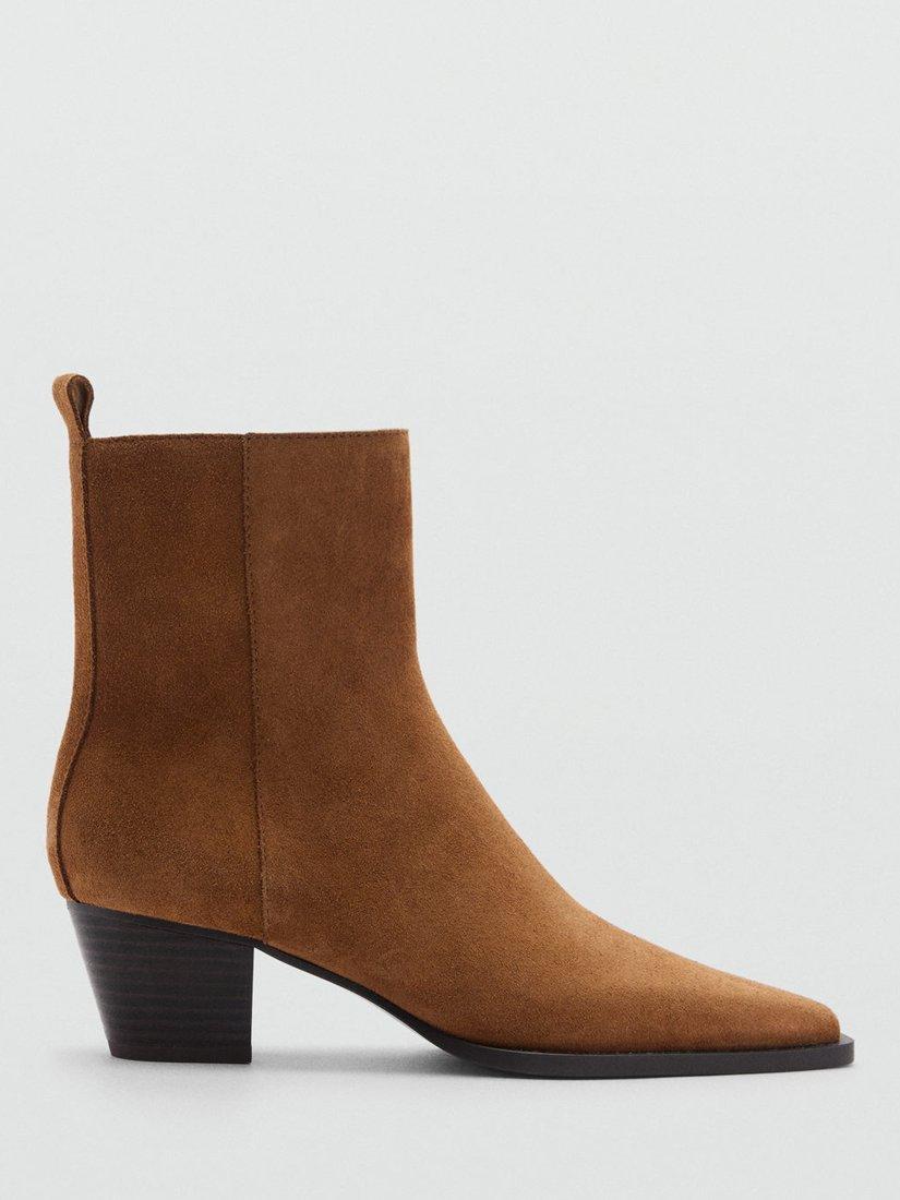 Suede pointed boots on sale