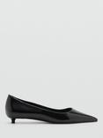 Mango Upet Pointed Pumps, Black