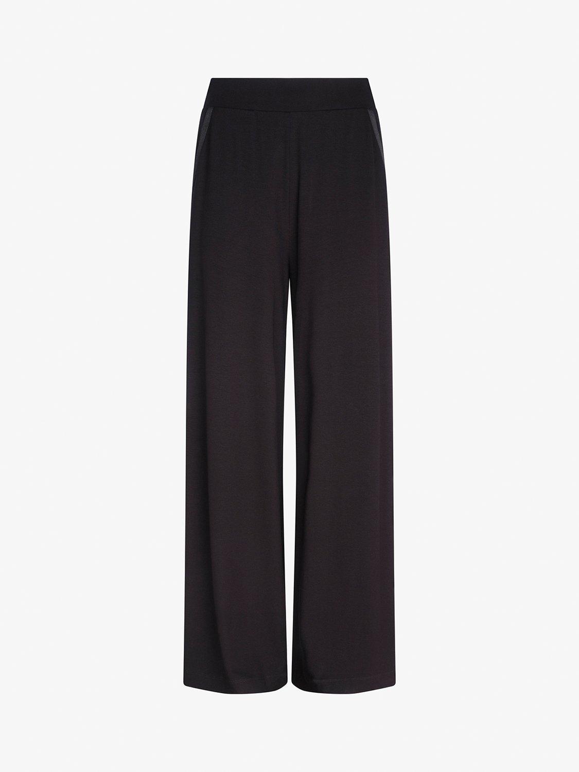 Product image 6 of 7, which shows Mint Velvet Palazzo Wide Leg Trousers, Black, L Reg