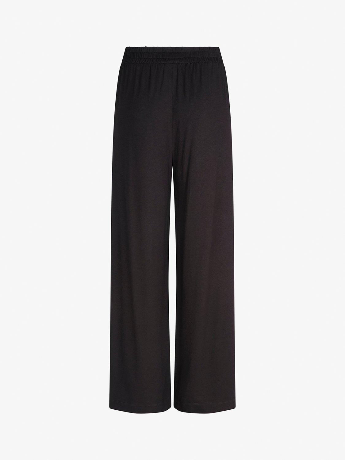 Product image 7 of 7, which shows Mint Velvet Palazzo Wide Leg Trousers, Black, L Reg